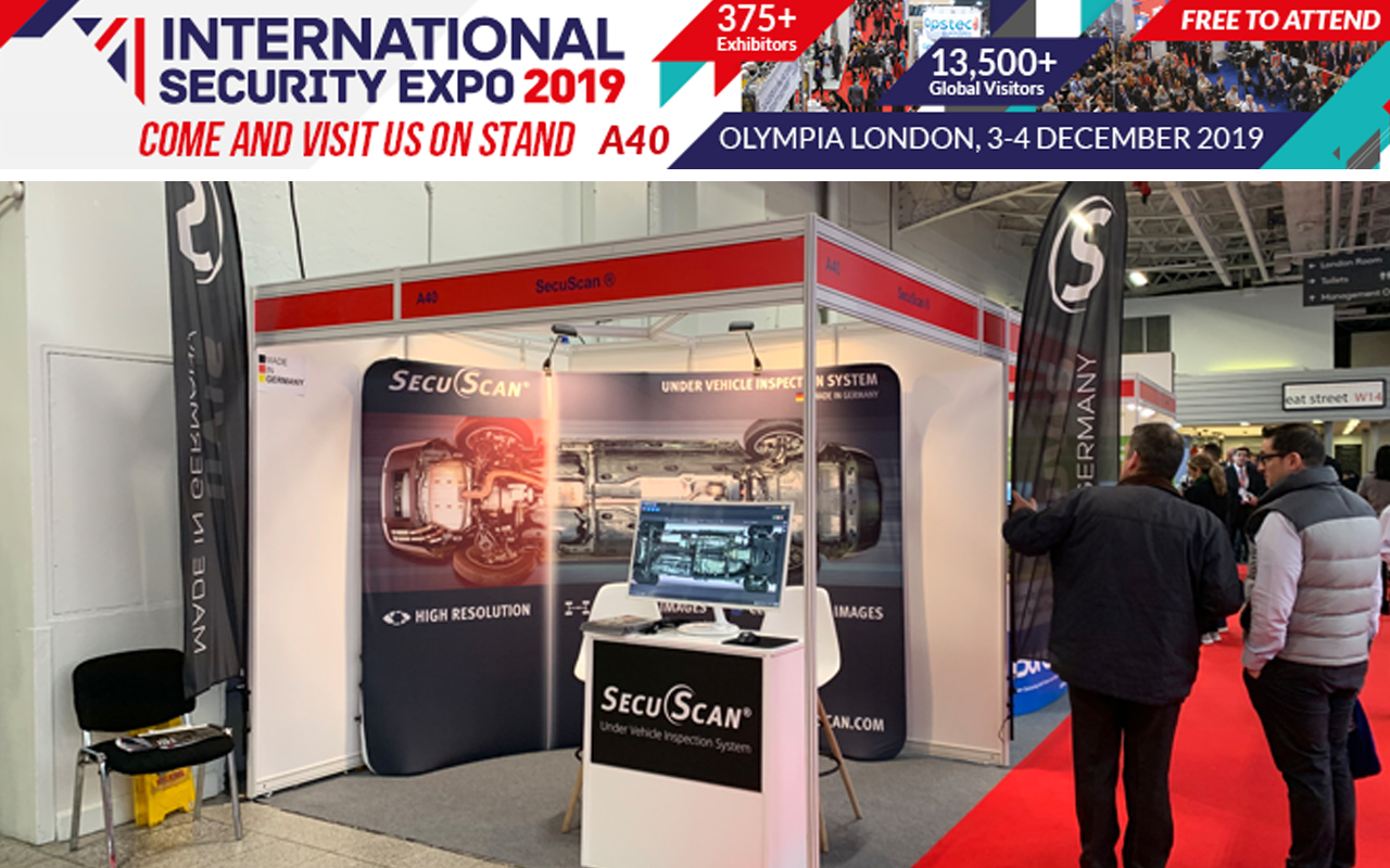 SecuScan®at INTERNATIONAL SECURITY EXPO 2019 in London, UK